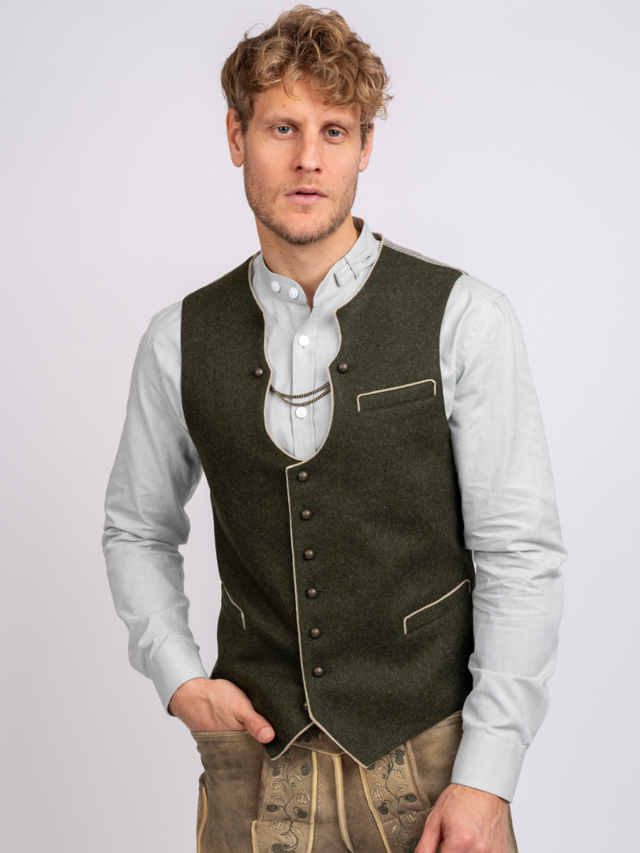 Stehkragenhemd Max | Schilf