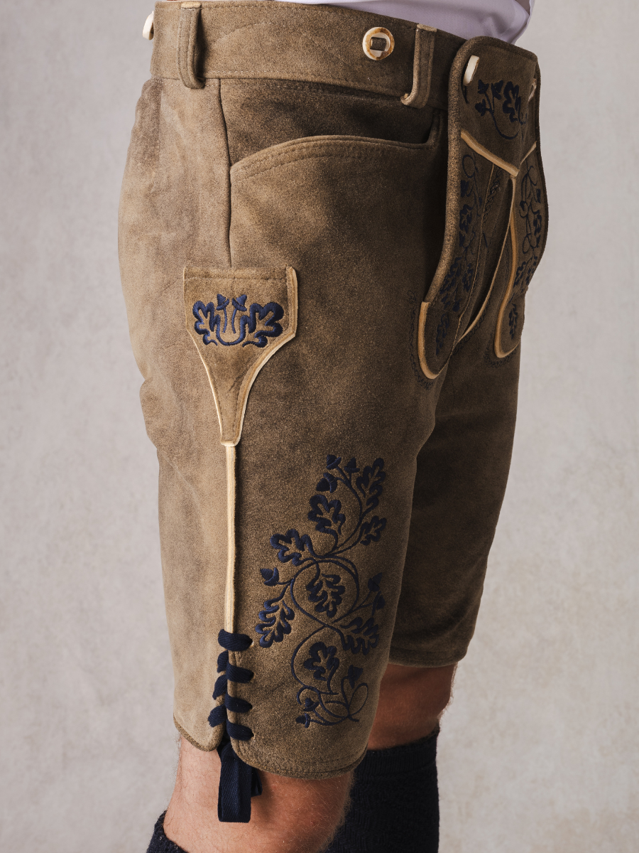 Lederhose Herzogstand Bock | Dunkelblau