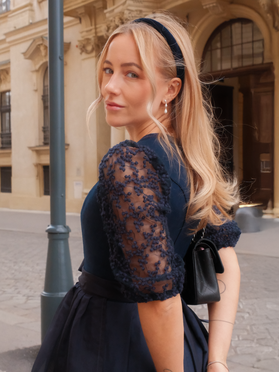 Haarreif Samt | Dunkelblau