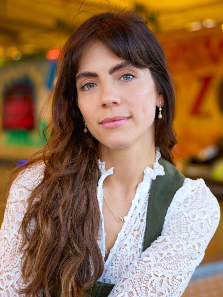 Double Ring Necklace Lilly Gold