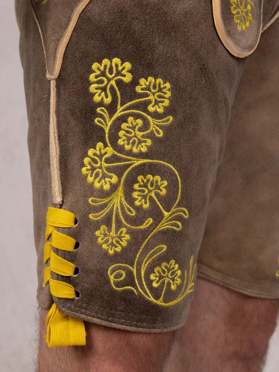 Lederhose Isarau Bock | Senfgelb