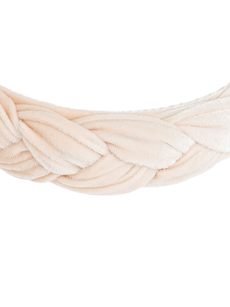 Geflochtener Haarreif Beige