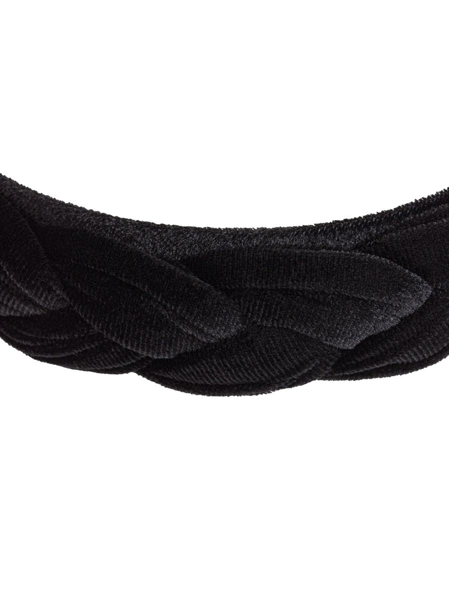 Geflochtener Haarreif schwarz