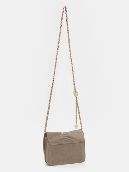 Liz Bow Flap Bag 3-in-1 | Beige
