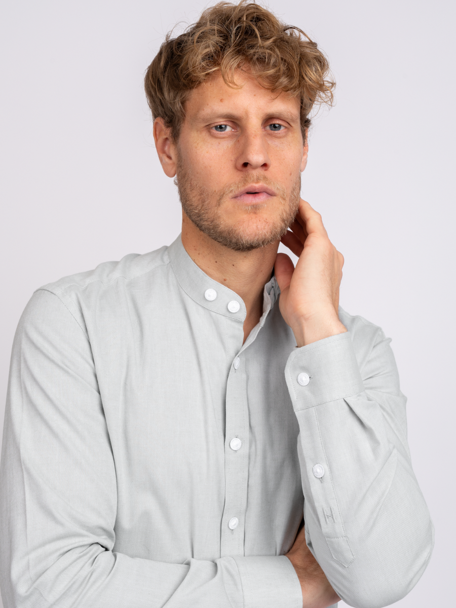 Stehkragenhemd Max | Schilf