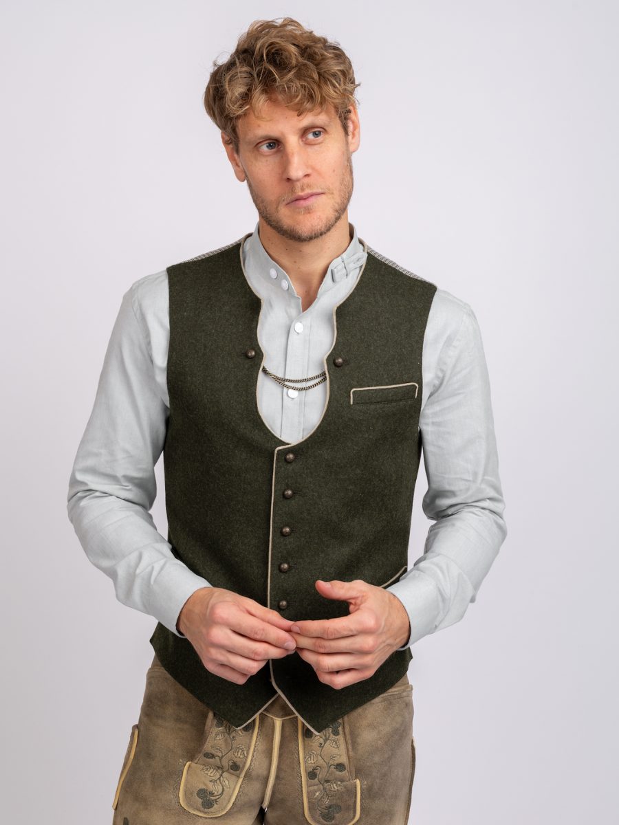 Stehkragenhemd Max | Schilf