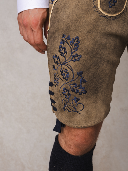 Lederhose Herzogstand Bock | Dunkelblau
