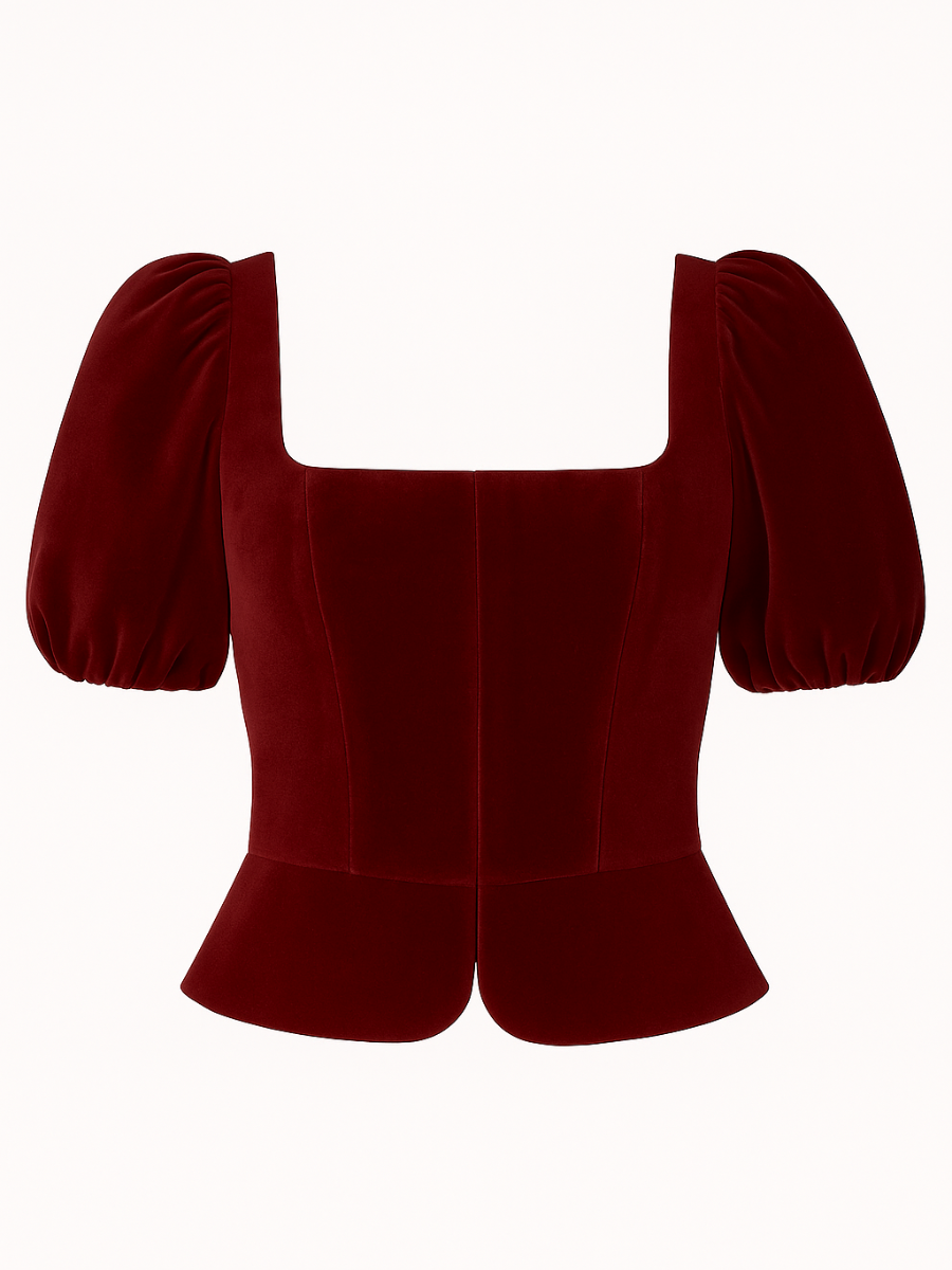 Samtmieder | Dunkelrot