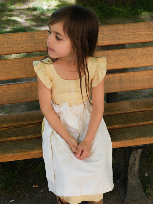 Kinderdirndl Leni | Hellgelb
