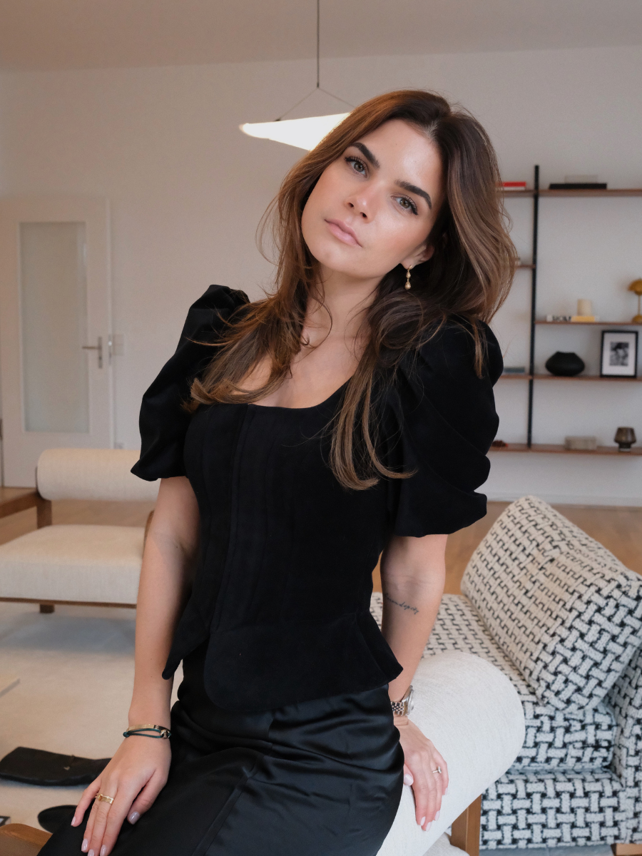 Samtmieder | Schwarz