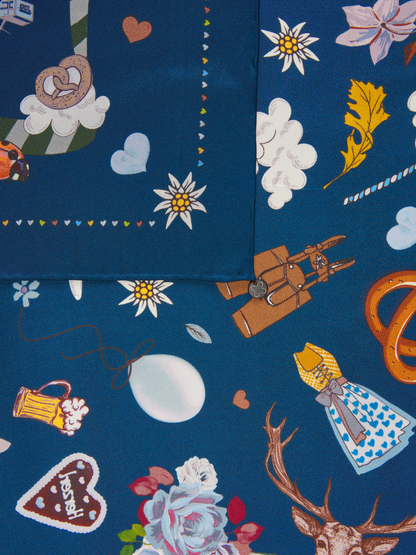 Seidentuch Wiesn | Blau