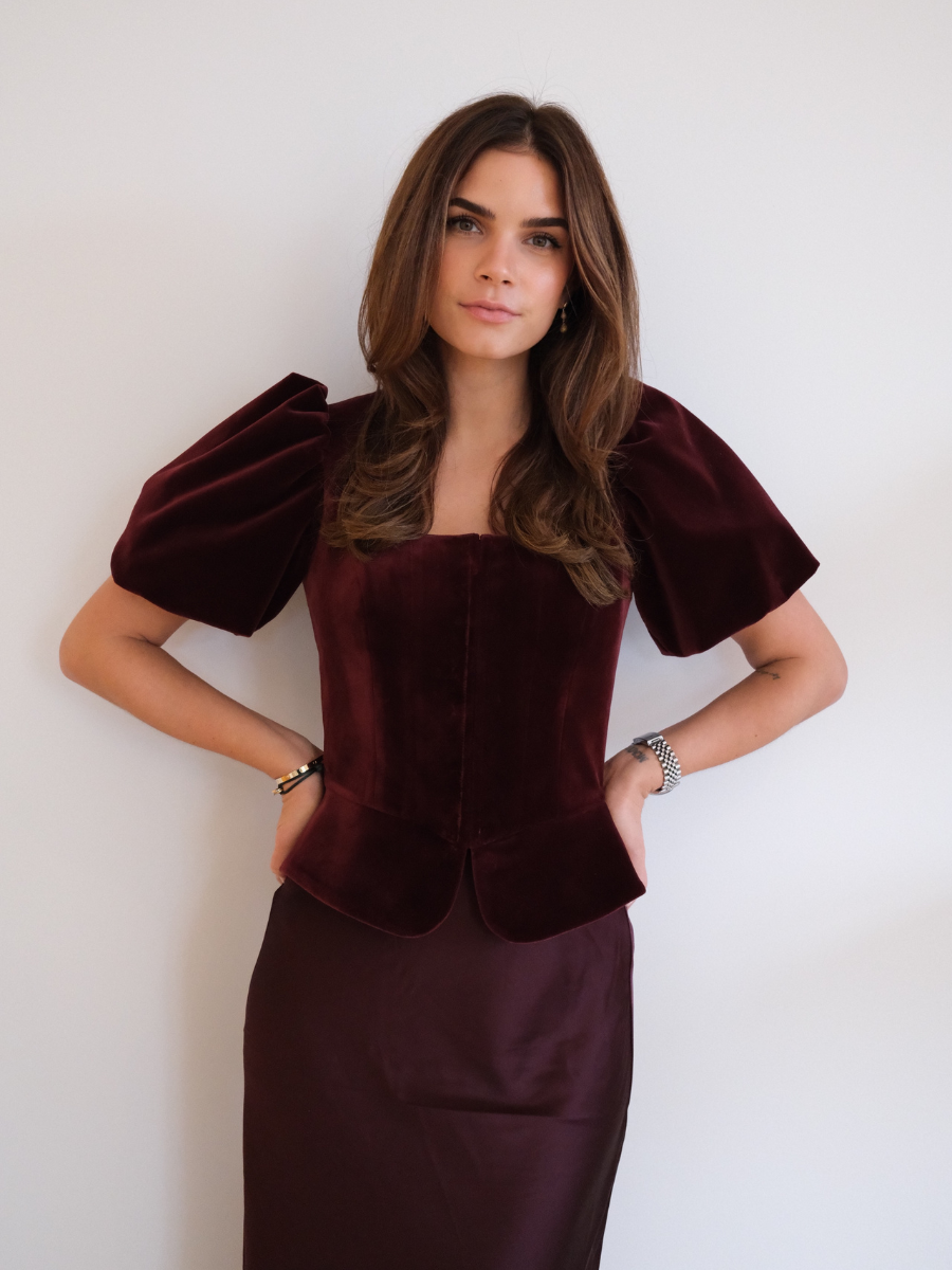 Samtmieder | Dunkelrot