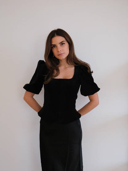 Samtmieder | Schwarz