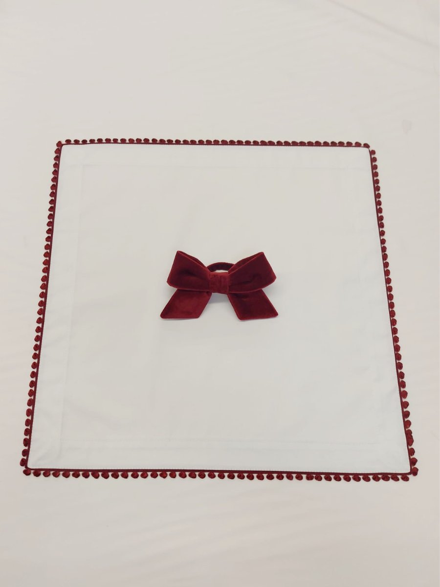 4er-Set Stoffservietten | Bordeaux