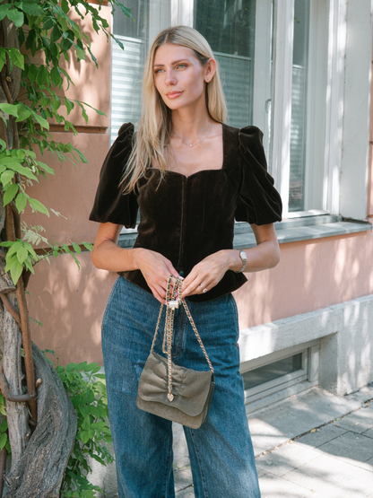 Liz Bow Flap Bag 3-in-1 | Oliv