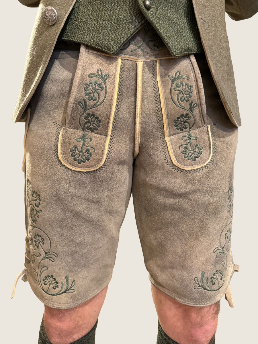 Lederhose Isarau Bock | Waldgrün