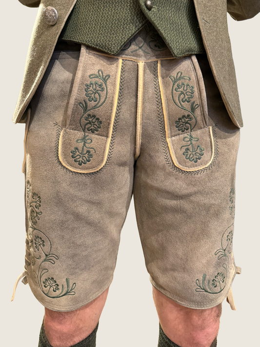 Lederhose Isarau Bock | Waldgrün