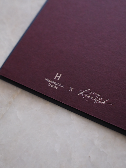 Weihnachtskarte | Weihnachtskranz | Dunkelrot