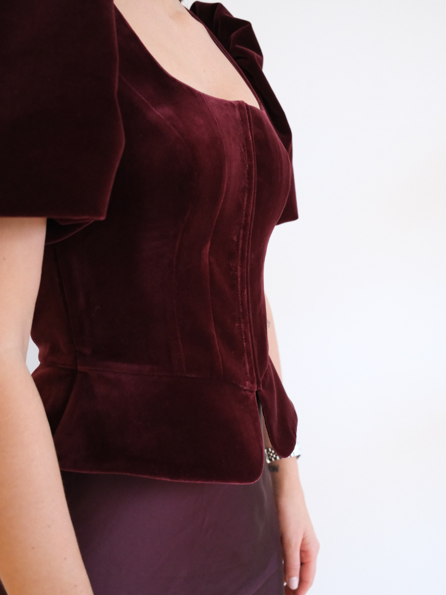 Samtmieder | Dunkelrot