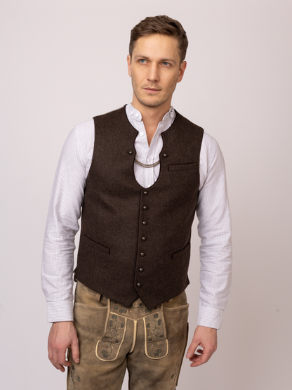 Weste August | Braun