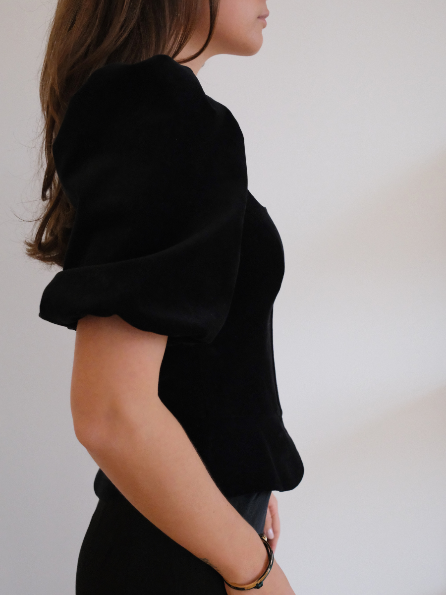 Samtmieder | Schwarz