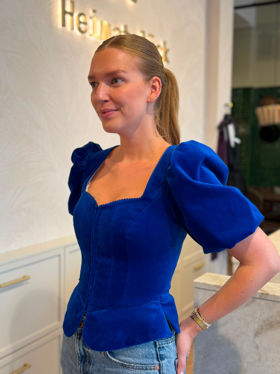 Samtmieder Adelina | Königsblau