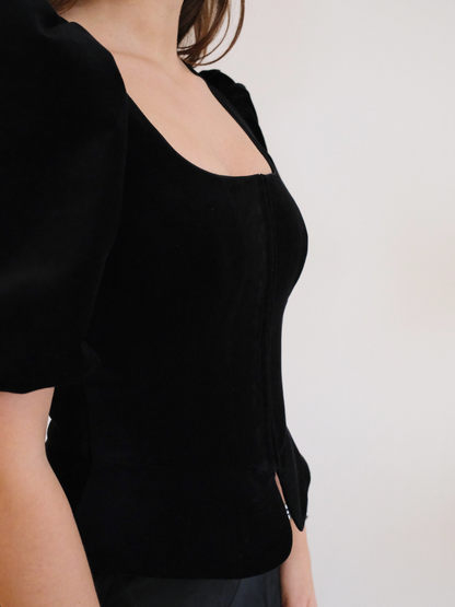 Samtmieder | Schwarz