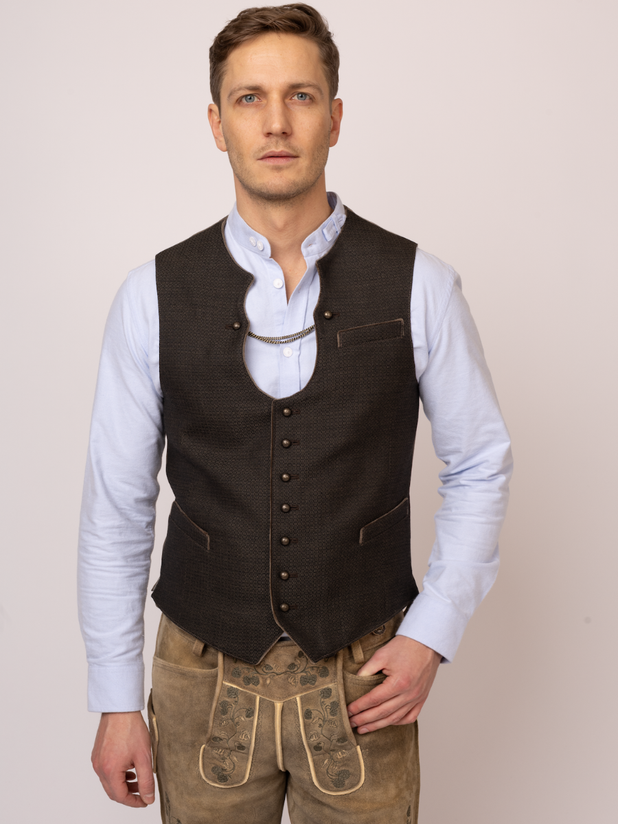 Weste Benedikt | Oliv-Beige