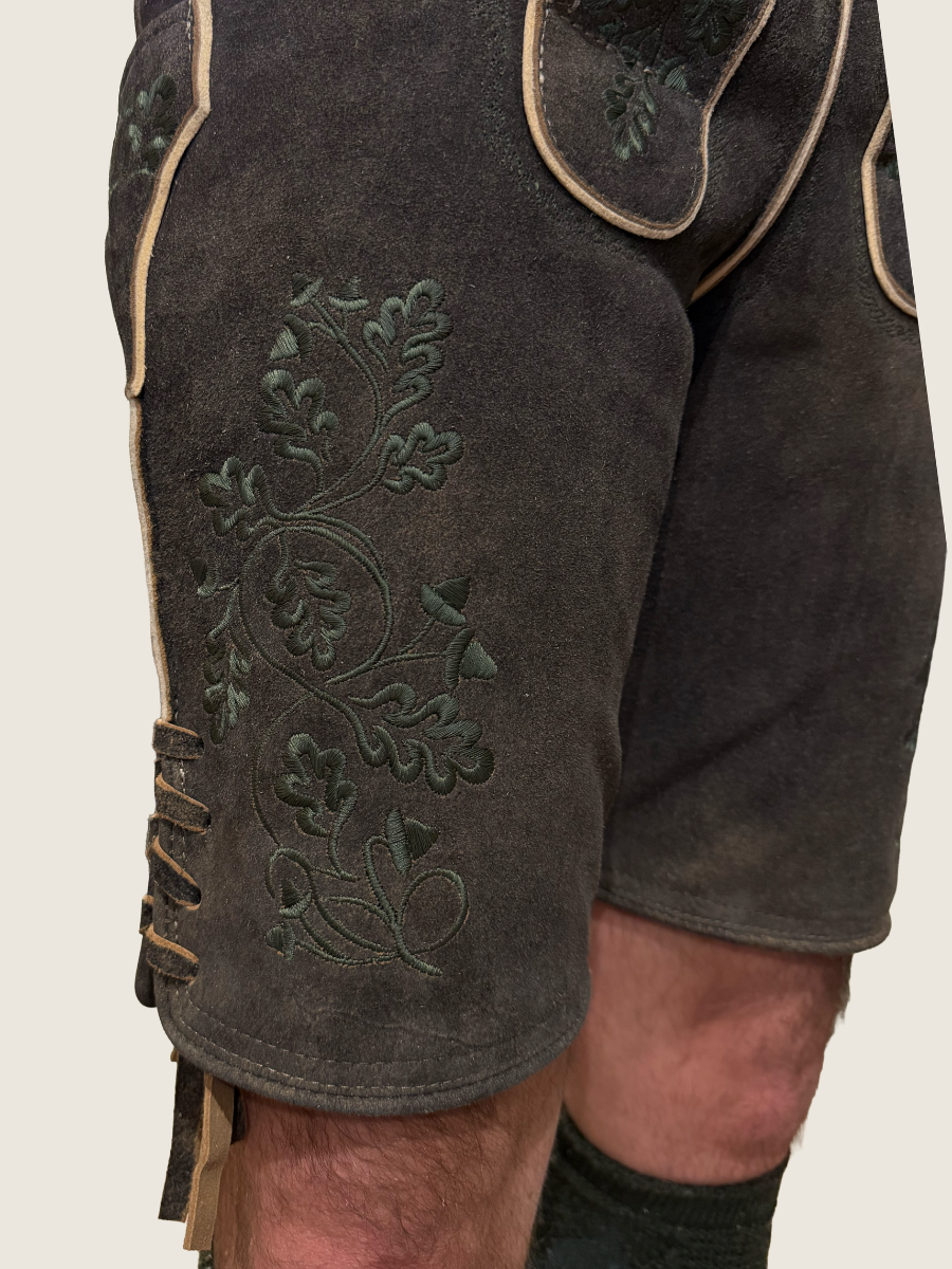 Lederhose Herzogstand Bock Dunkel | Tanne