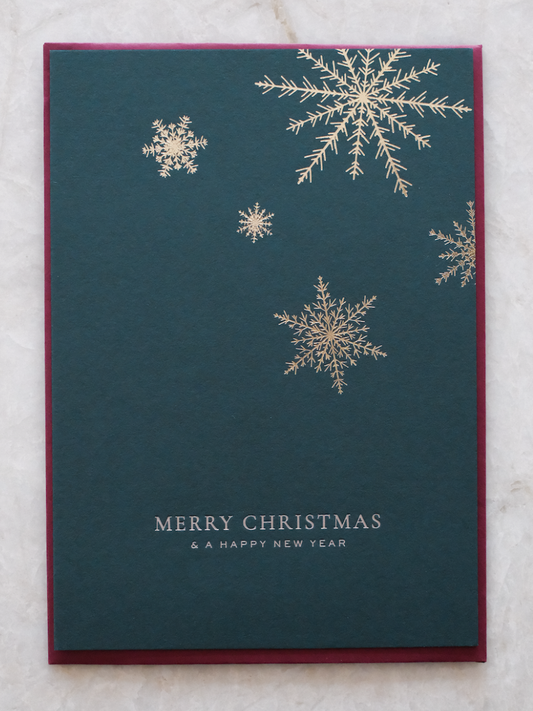 Weihnachtskarte | Schneeflocken