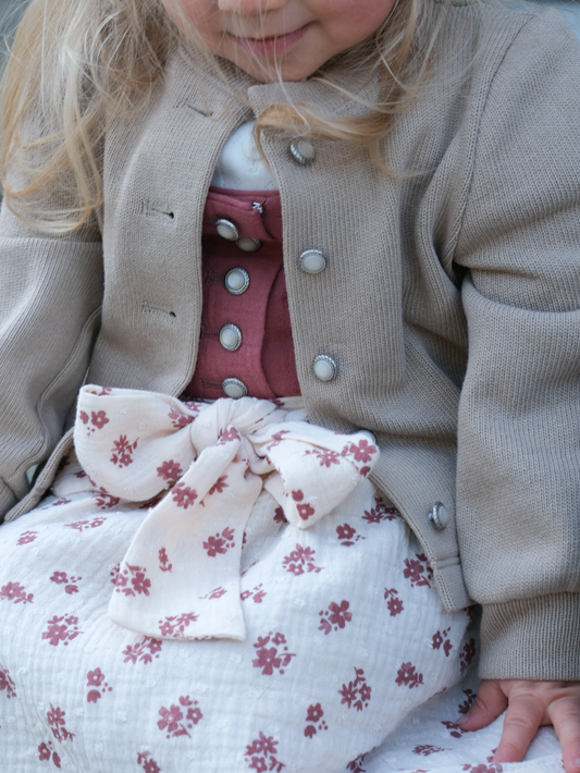 Kinderstrickjacke Susi | Sand