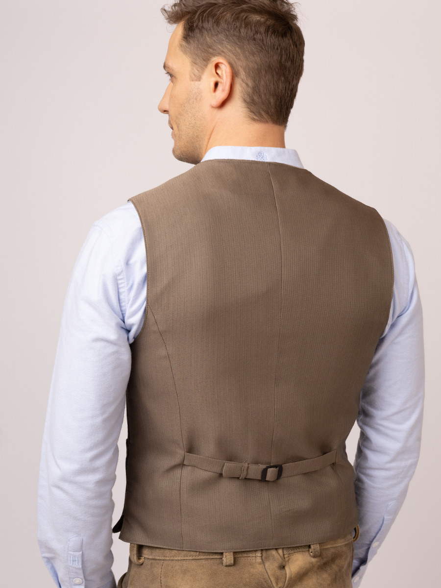Weste Benedikt | Oliv-Beige