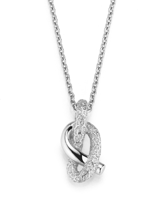 Knoted Necklace Pretzelle Silber